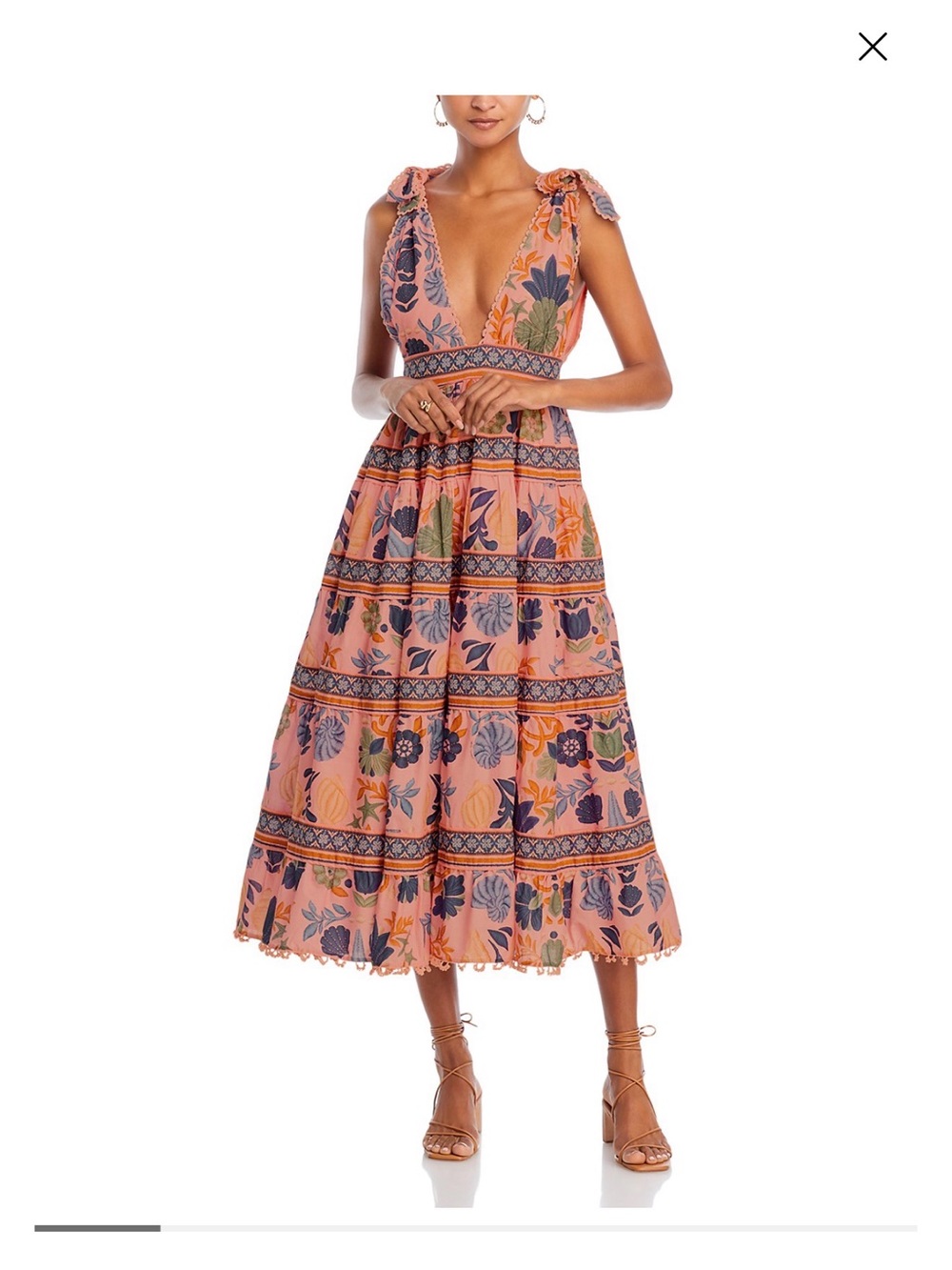 FARM Rio Seashell Tapestry Midi Dress
Size: S - Picture 6 of 6